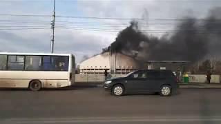 Пожар во дворце спорта им. Ивана Ярыгина. 08/05/2018 Красноярск