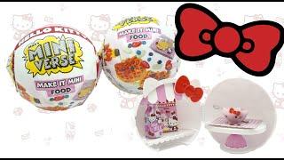 Cutest MiniVerse Ever! Hello Kitty DIY Miniature Snacks