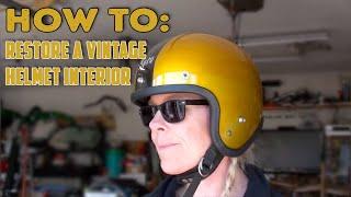 How To: Restore the Cheek Pads in a Vintage Helmet- DIY