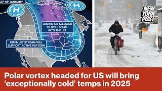 Polar vortex headed for US will bring ‘exceptionally cold’ temps in the new year