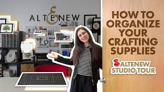 How to ORGANIZE Your Crafting Supplies: Altenew Studio Tour