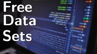 Where to find free data sets (or is it datasets)