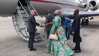 Asantehene & Lady Julia Depart To London For The Coronation Of King Charles III & The Queen Consort