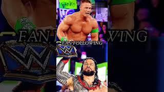 Roman Reigns VS John Cena Comparison #romanreigns #johncena