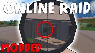 SNIPING AT THEIR BASE (Modded Base Attack) - Unturned Survival Base Attack / PVP