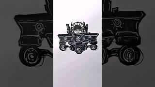 stickman to Carrier astro toilet speed drawing #shorts #drawing #skibiditoilet