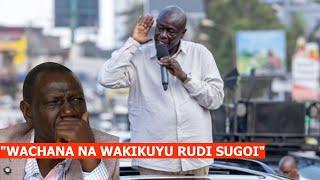 "KWENDA UKASAIDIE KALENJIN WACHANA NA WAKIKUYU KABISA!" Listen to Gachagua fresh warning to Ruto!