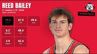 Reed Bailey - Davidson - 2024-25 Transfer Portal Highlights