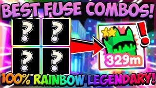 NEW BEST FUSING COMBOS!! 100% RAINBOW LEGENDARY!! - Pet Simulator X (Roblox)