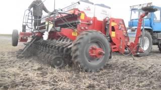 SSM-27, прямой посев ячменя по влажной почве, осень 2013. No-Till farming.