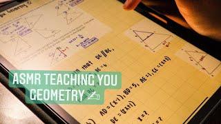 ASMR Teaching you Geometry ︎︎ | iPad writing, mouth sounds, whispering