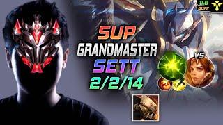 GrandMaster Сетт Support vs Леона - Sett LOL Броня мертвеца Дрожь земли - KR 11.9