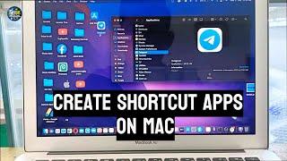 How to create a shortcut of apps to desktop on mac