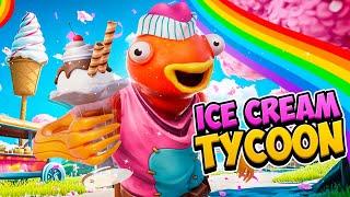 ICE CREAM TYCOON MAP FORTNITE CREATIVE - BUILD ICE CREAM SHOP, REBIRTH