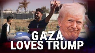 Hamas humiliated as desperate Gazan’s cheer for Trump after swarming new US backed aid centre