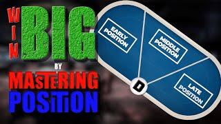 Mastering Position in Poker: The Key to Winning Big! How to Play Poker for Beginners.