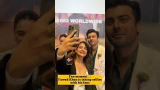 Fan moment Fawad Khan taking selfies with his fans at the press conference #dubai