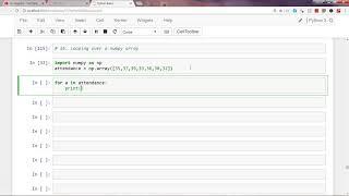 Python 3 Programming Tutorial 9 | Loops | How to iterate over python numpy array using for loop