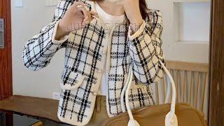 JENNIE - Blazer Tweed Korean Style