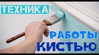 Как покрасить стены кистью