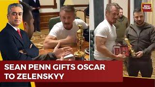 Hollywood Actor Sean Penn Gifts His Oscar To Ukrainian President Zelenskyy | Image Of The Day