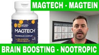  Natural Stacks Magtech Magnesium Review - Magtein, Glycinate Taurate. Nootropic Brain Boosting