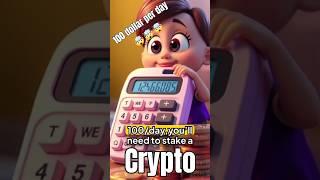 "Earn $100/Day with Crypto Staking!  (Simple Passive Income Guide for Beginners)" #shorts #trading