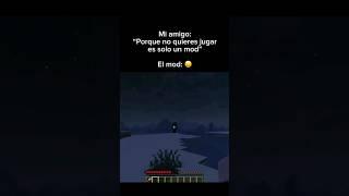 El mod mas aterrador de minecraft #minecraft #humor #shorts