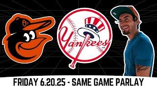 MLB Picks and Predictions - Baltimore Orioles vs New York Yankees, 6/20/25 Free Best Bets & Odds