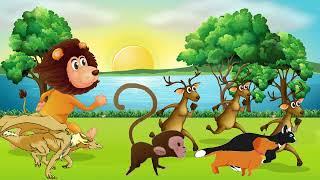WILD Animal Stampede CHAOS in 3D Cartoon Animation!