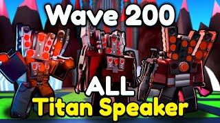 EVERY Titan Speaker Unit vs ENDLESS Mode.. (Toilet Tower Defense)