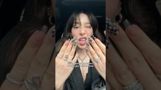 siyah damalı tırnaklar ️‍ #nailart #naildesign #nailtrends #shorts