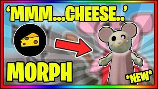 HOW TO GET THE "MMM...CHEESE.." BADGE/MORPH IN PIGGY RP: INFECTION || Roblox