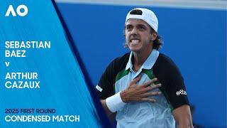 Sebastian Baez v Arthur Cazaux Condensed Match | Australian Open 2025 First Round
