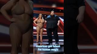 American got talent fat human magic with Ai#shorts