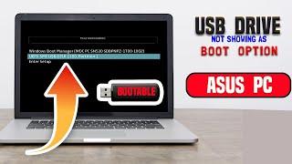 How to Fix USB Drive Not Showing as a Boot Option on ASUS | USB not Listed as Bootable Device Asus.