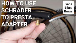 How To Use  PRESTA  to SCHRADER Valve Adapter | 4K