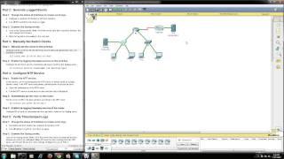 Packet Tracer  8.1.2.5 Configuring syslog and NTP