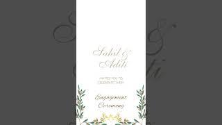 Wedding Invitation Video | WhatsApp Invite | e-card | Save The Date | Invitation19