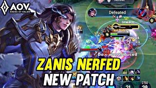 AOV : ZANIS NERFED NEW PATCH - ARENA OF VALOR LIÊNQUÂNMOBILE ROV