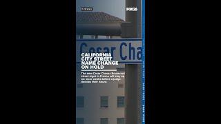Fresno's Cesar Chavez Boulevard signs won't go up on county islands
