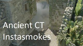 All 5 CT insta smokes on Ancient (setpos, setang included)