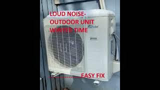 MINI SPLIT HEAT PUMP - OUTDOOR UNIT NOISE IN WINTER TIME - QUICK FIX