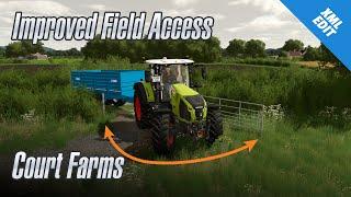 Better Field Access - Court Farms - Quick XML Edit - FS22