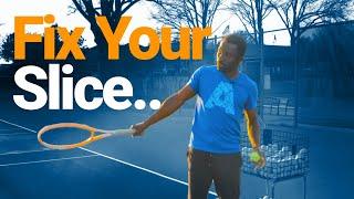 Fix your Slice Backhand technique lesson and drills...