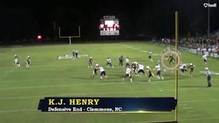 KJ Henry - West Forsyth Defensive End - Highlights - Sports Stars of Tomorrow