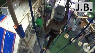 Panda Rope Park in Riviera mall, Moscow. Overview 3d level