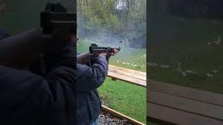 1943 WW2 Thompson M1A1 45 ACP Full Auto Submachine Gun #machinegun #shorts #shooting