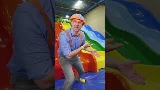 Rainbow Slide! - Learn Colors #shorts #Blippi