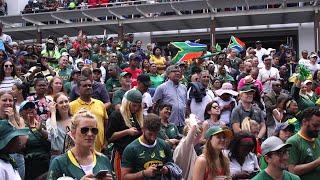 Cape Town fans celebrate S. Africa's Rugby World Cup win | AFP